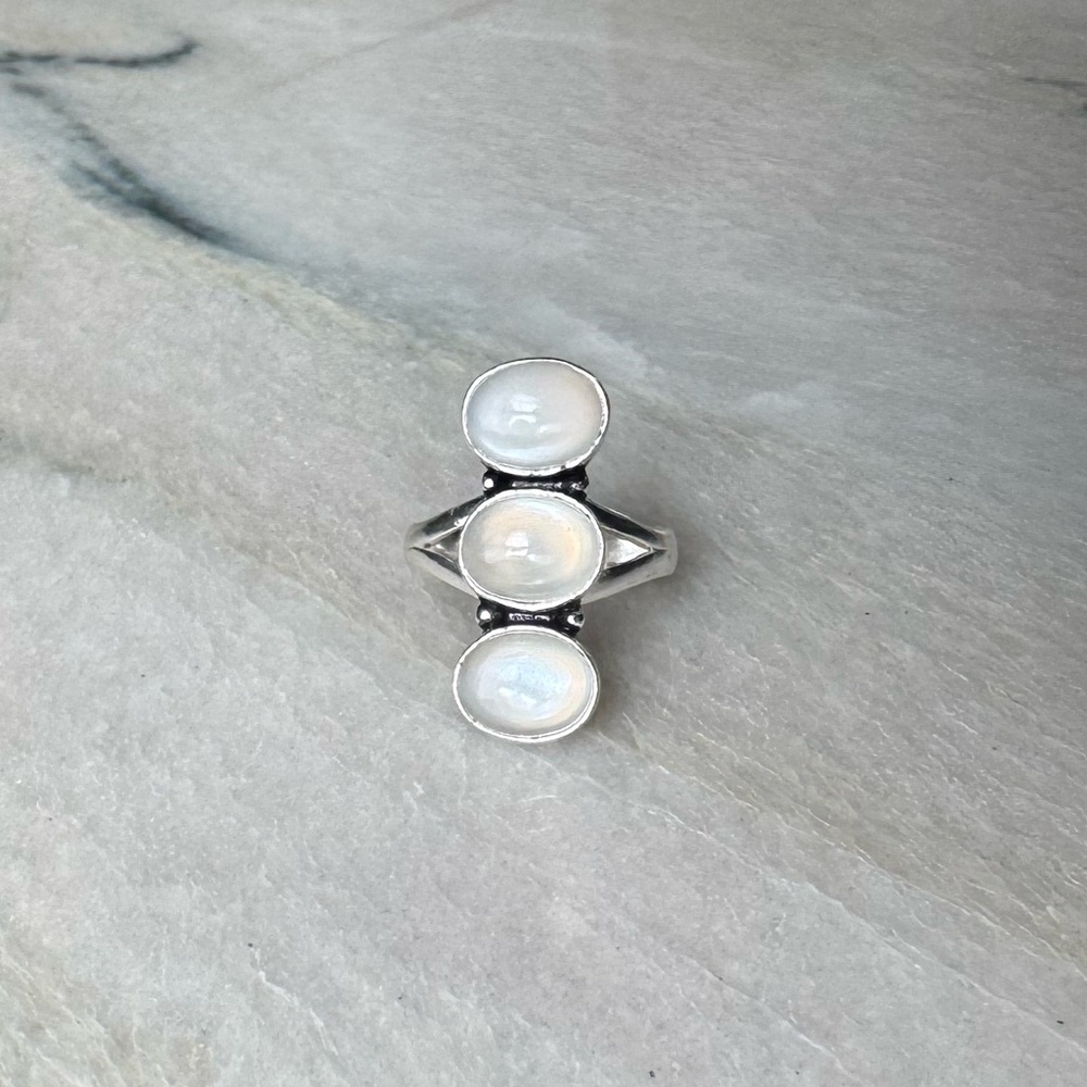 NWOT Sundance Woodland Dove Ring, Selenite, Sterling Silver